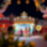 Colorful cultural display at Global Village