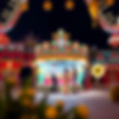 Colorful cultural display at Global Village
