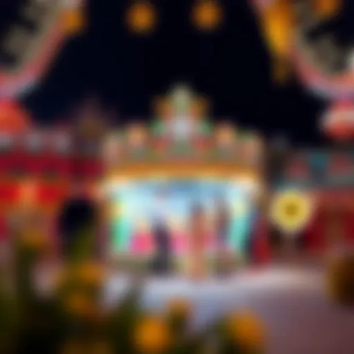 Colorful cultural display at Global Village