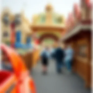 Visitors Enjoying Global Village Attractions Visitors enjoying attractions at Global Village
