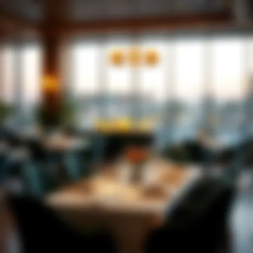 Exquisite dining setting showcasing the elegant atmosphere of a Qusais restaurant