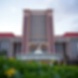 Stunning architectural design of Ruby Plaza