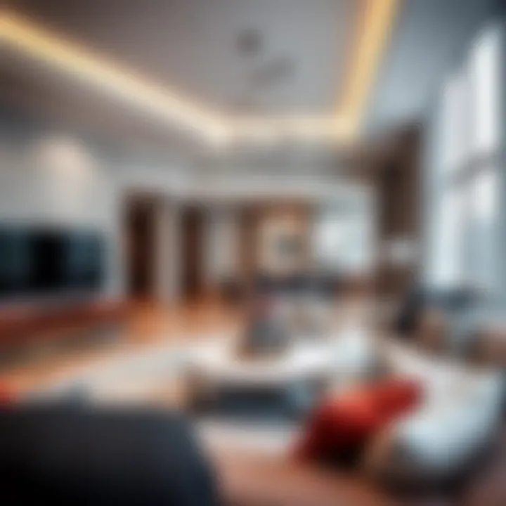 Modern interiors of Ruby Plaza residences