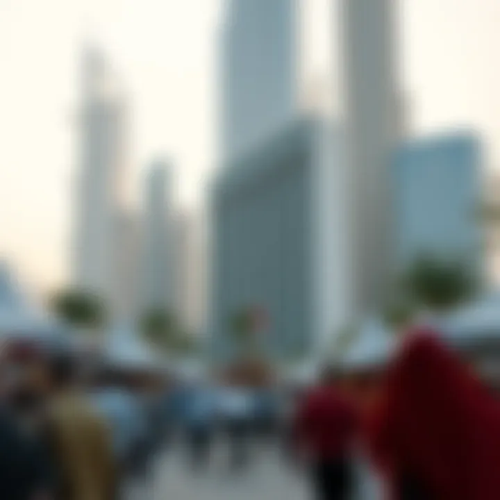 Cultural events held in the vicinity of Dubai's tallest towers