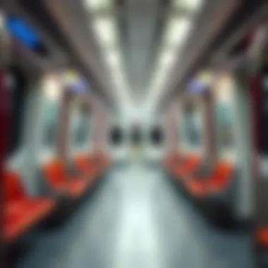 Interior of a Dubai Metro Train