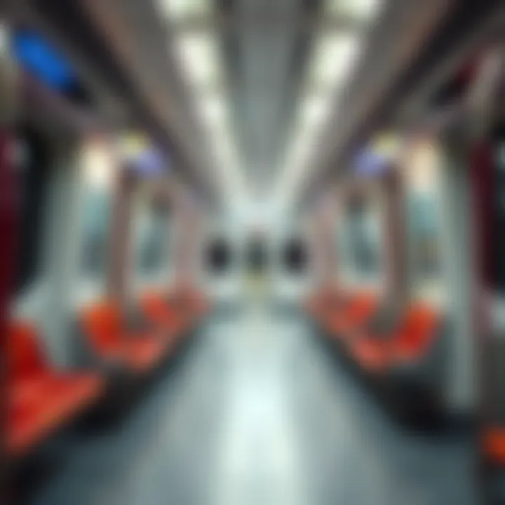 Interior of a Dubai Metro Train