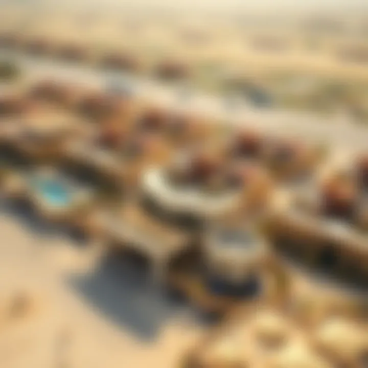 Aerial view of Ras Al Khaimah highlighting its scenic landscapes and real estate options