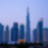 The skyline of Dubai showcasing modern architecture
