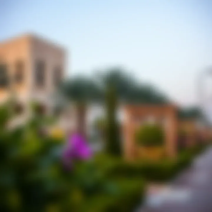 Local amenities in النهده such as parks and shopping areas