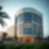 A modern building representing the Rental Dispute Centre in Dubai