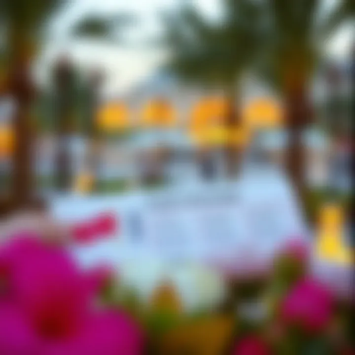 A close-up of the various ticket packages offered for Burj Park.