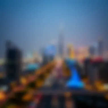 A stunning view of Dubai skyline during the Eid celebrations