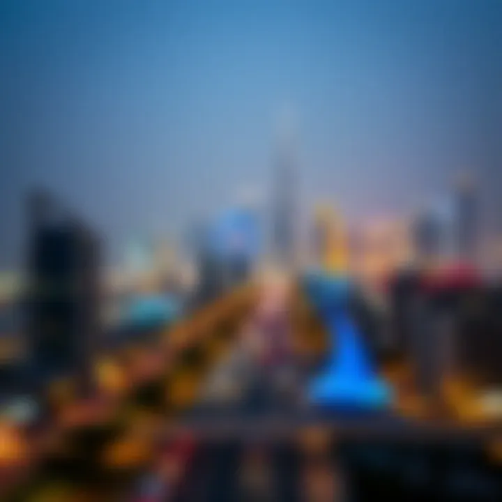 A stunning view of Dubai skyline during the Eid celebrations