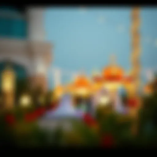 Symbolic decor representing the festive spirit of Eid in UAE