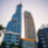 A modern skyscraper in Dubai's real estate sector