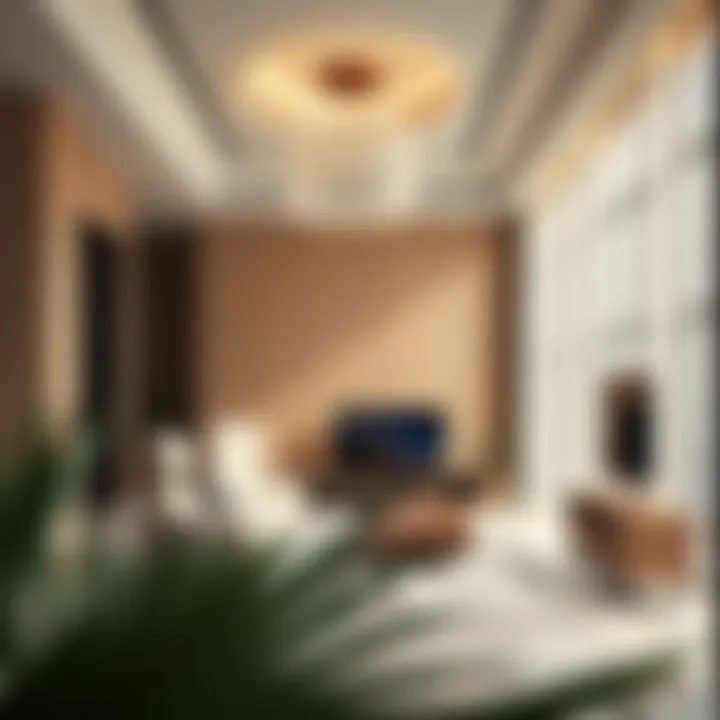 Interior space of Wasl Crystal demonstrating contemporary design principles