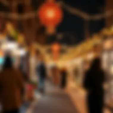 Festive atmosphere showcasing traditional winter celebrations in Dubai