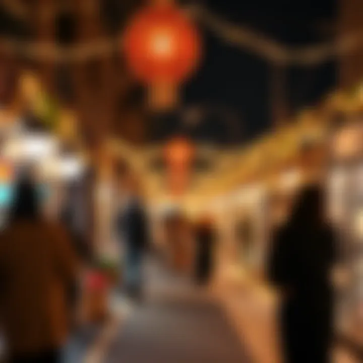 Festive atmosphere showcasing traditional winter celebrations in Dubai